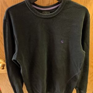 Volcom thermal shirt mens medium black Waffle Warm